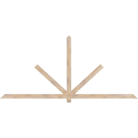 Ekena Millwork Kennewick Smooth Timber Gable Bracket, Douglas Fir, 108"W x 49"H x 1 1/2"D x 3 1/2"F, 11/12 Pitch GBW108X49X0204KEN00SDF